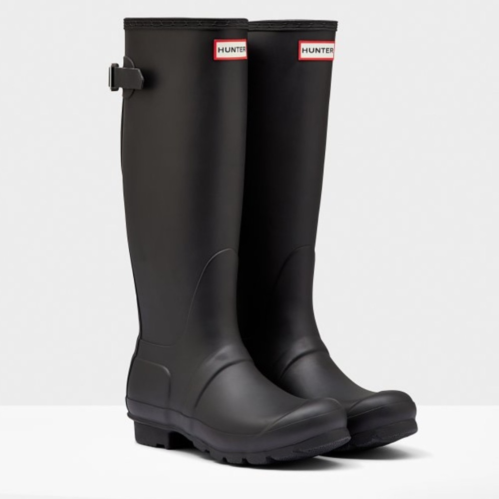 Hunter Adjustable Matte Black Boots
